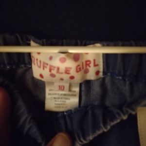 GIRL Ruffle Girl Denim Capri